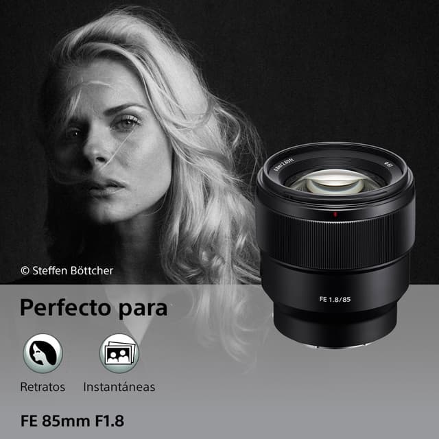 Detalle 2 de Sony SEL85F18 objetivo 85mm F1,8 371 g