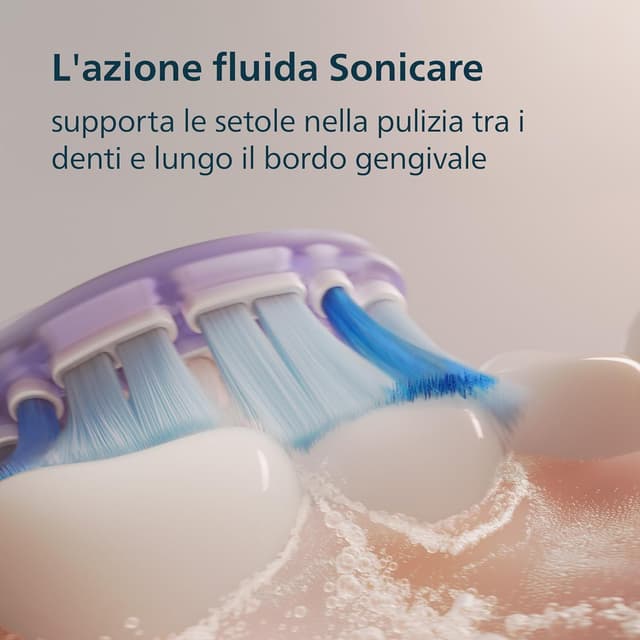 Detalle de Philips Sonicare 7100 HX7420/02 spazzolino elettrico sonico con app: 4 modalità e 3 livelli di intensità