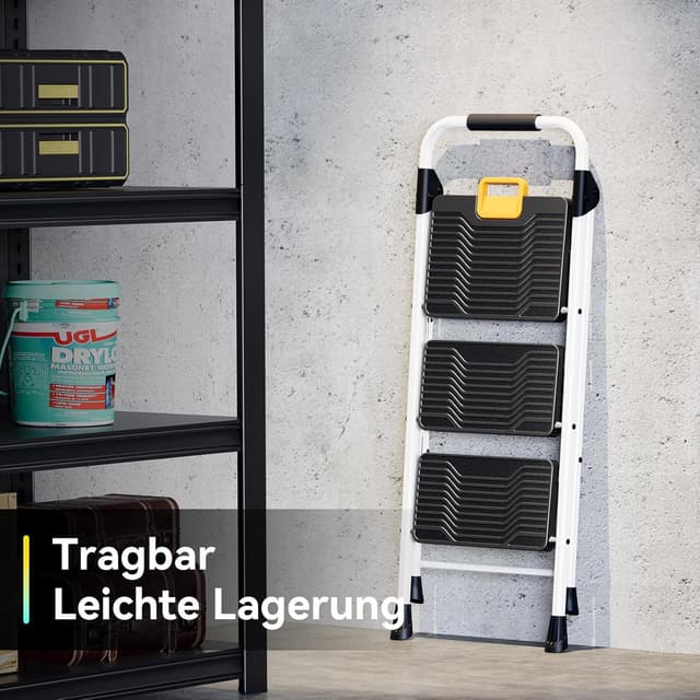 Thumbnail 5 de KINGRACK Trittleiter 3 Stufen 360 kg Belastung 🪜