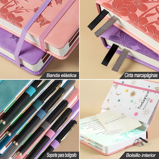 Thumbnail 2 de Agenda 2026 dia por página A5 floral