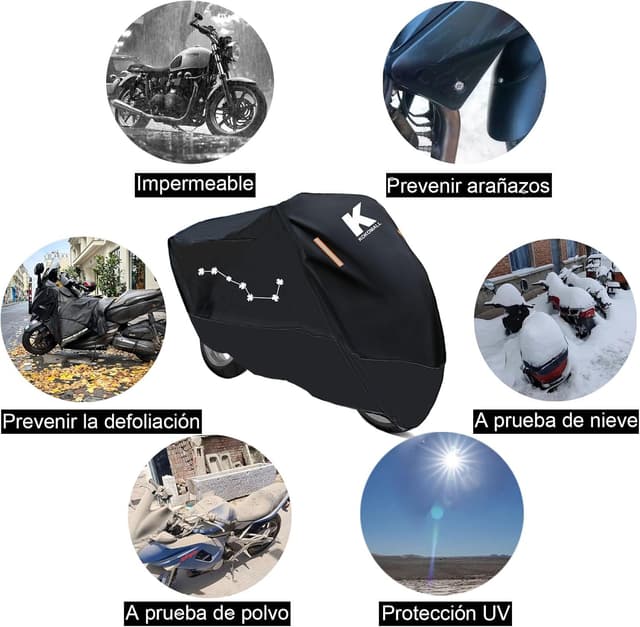 Thumbnail 1 de KOKOMALL Funda para Moto Impermeable 210D 3XL