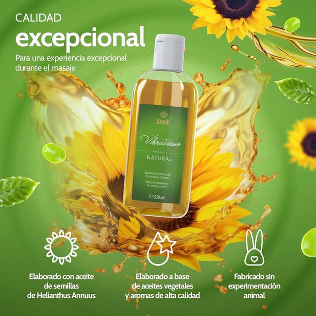 Thumbnail 3 de Vibratissimo "Natural" - Aceite de Masaje Afrodisíaco y Erótico