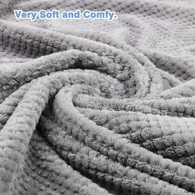 Detalle de ASIJIA 2-pack pet blankets (70 x 100 cm) – thick, washable soft throws for small & medium dogs and cats (grey)