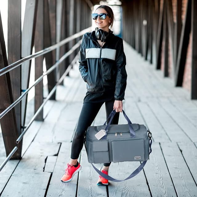 Thumbnail 6 de Travel Duffel Foldable Weekend Bag 35L