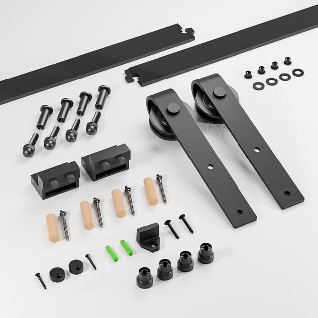 Detalle 2 de Sliding barn door hardware kit 200cm track