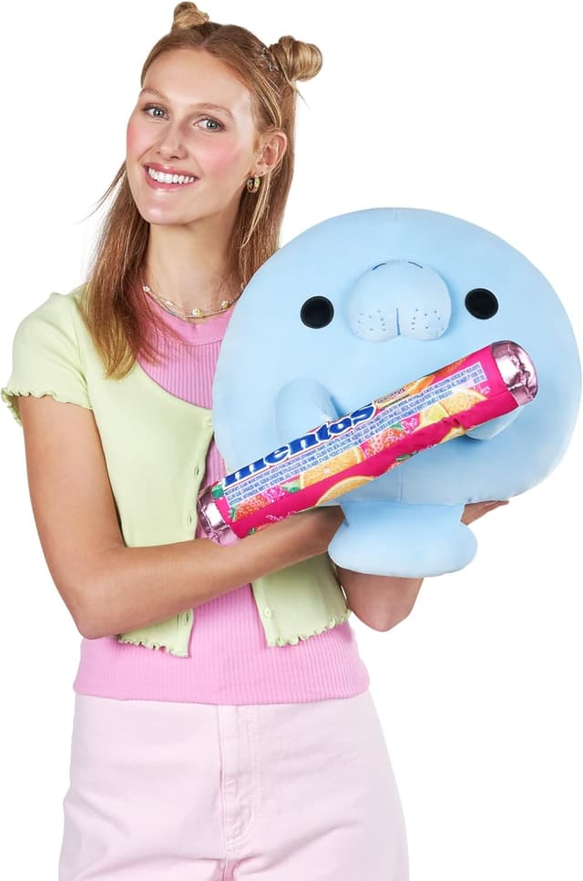 Detalle de Snackles Série 2 – Snackle 36 cm Douglas, peluche supersouple avec snack inclus