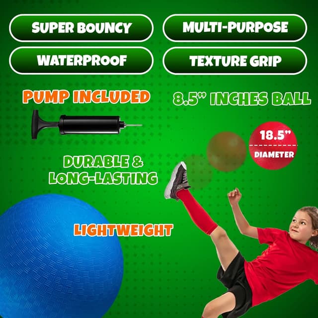 Thumbnail 2 de Red & Blue Kickball Set 9-Inch