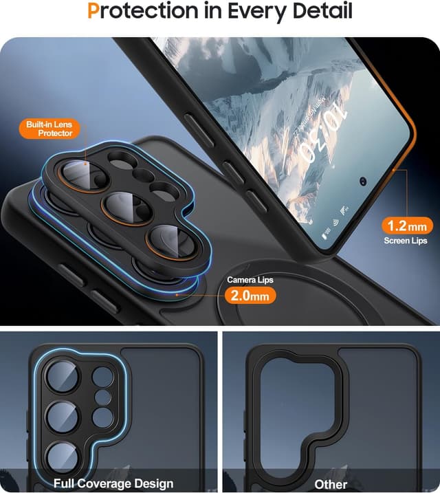 Detalle de JAME Samsung Galaxy S26 Ultra case with MagSafe