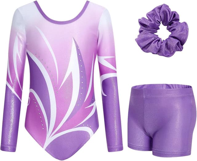 Detalle de JiAmy Gymnastics leotards set 3-12 years