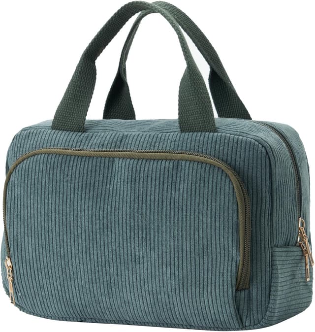 Detalle de Funtlend Kulturtasche Damen Cord Kosmetiktasche