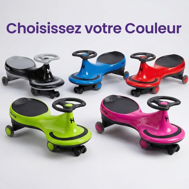 Thumbnail 6 de Hurtle Wiggle Drift : voiture à roulettes sans piles pour enfant, pour intérieur et extérieur