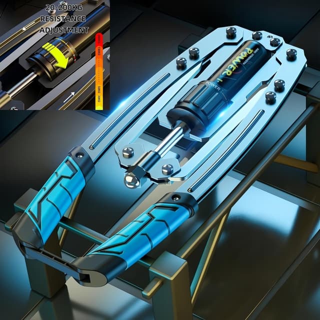 Detalle de Power Twister 10–200 kg einstellbarer hydraulischer Arm- & Brusttrainer für Arme, Unterarme und Brust