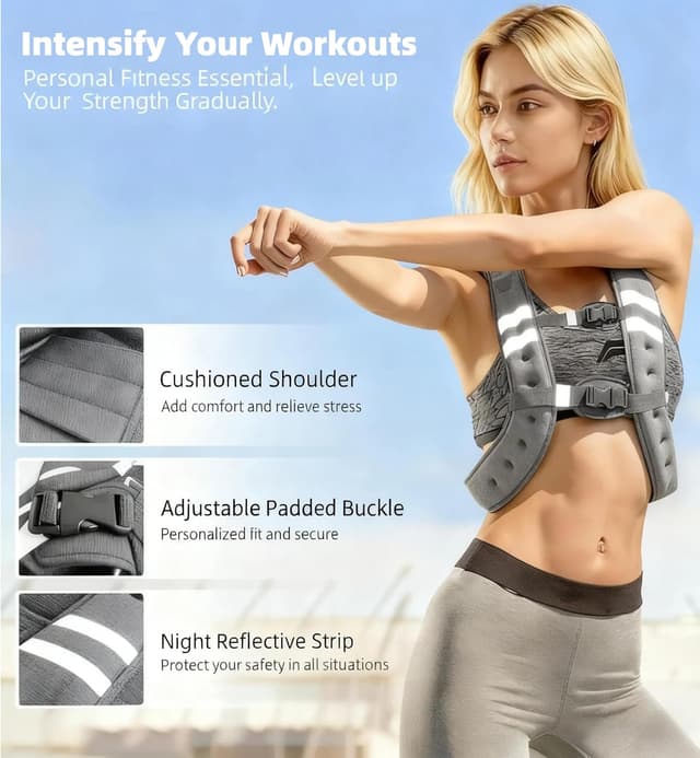 Thumbnail 5 de Stepfowarder Weighted Vest 3kg for Training ๐