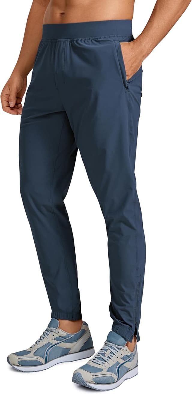 Thumbnail 6 de CRZ Yoga Lightweight Joggers Pants NS024 da uomo: pantaloni da jogging leggeri con zip alle caviglie