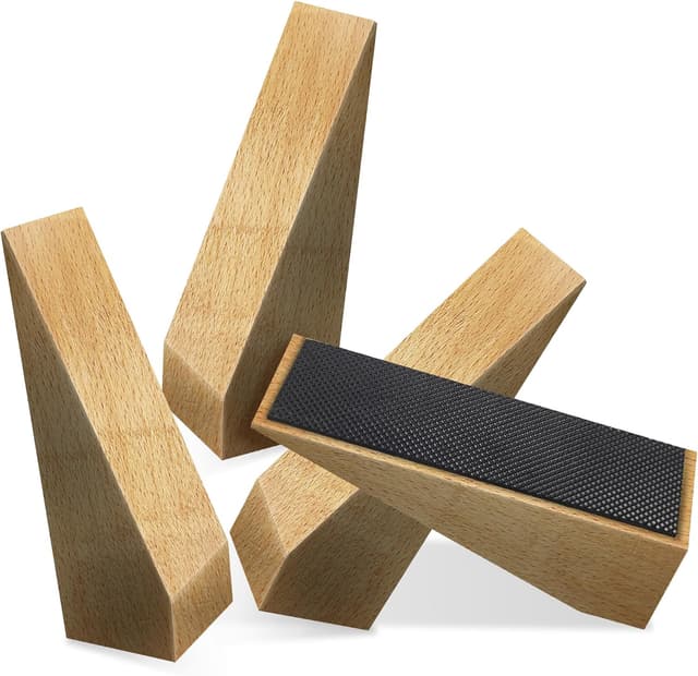 Thumbnail 6 de 2 Pack Wooden door stop, 0.6 inch thick