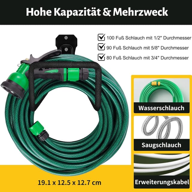 Thumbnail 2 de SBGGRL 2 Stück Schlauchhalter 30,5 m