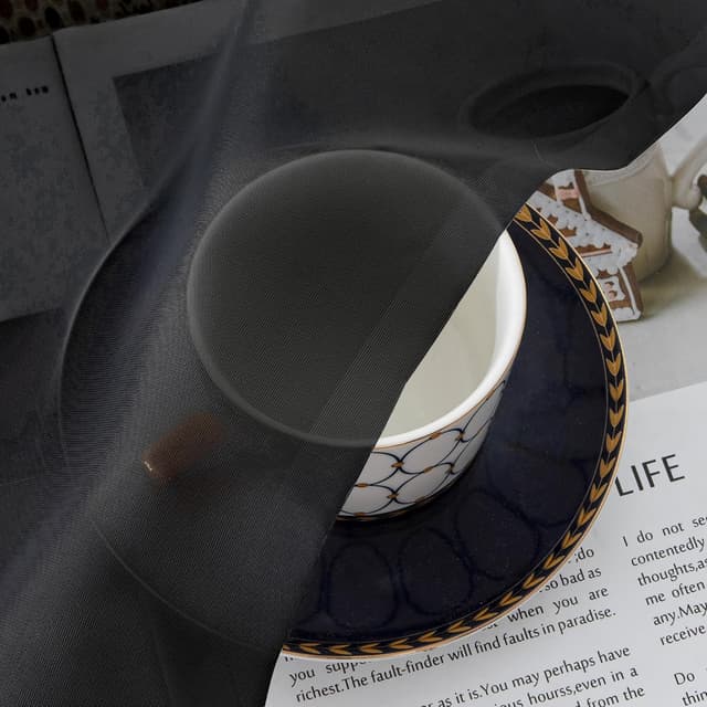 Thumbnail 4 de Simplebrand Black Sheer Curtains 84