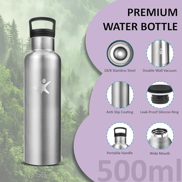 Detalle 2 de Grsta Botella Acero Inoxidable 500 ml 🚰