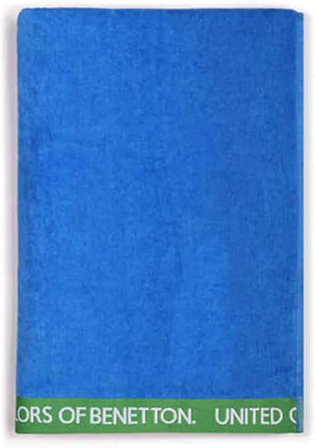 Detalle de Benetton Toalla de Playa Velour Azul Rainbow 90x160cm