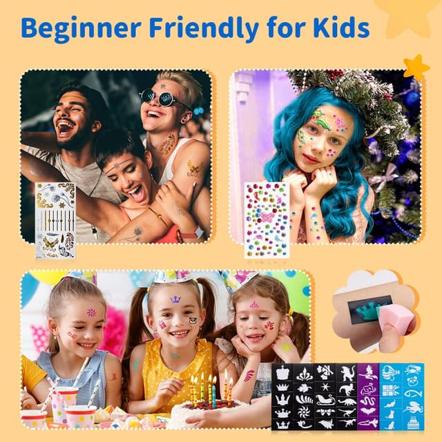 Detalle de Janolia Kinderschminken Set mit 20 Wasserfarben (Gesichtsfarbe) für Fasching, Halloween & Theater-Make-up