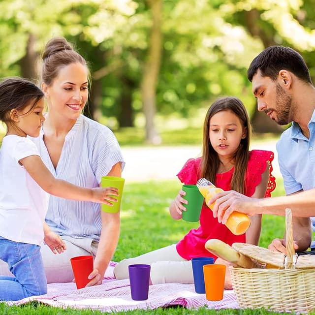 Thumbnail 6 de Hikrxya 260 ml Reusable Plastic Cups 30 Pack