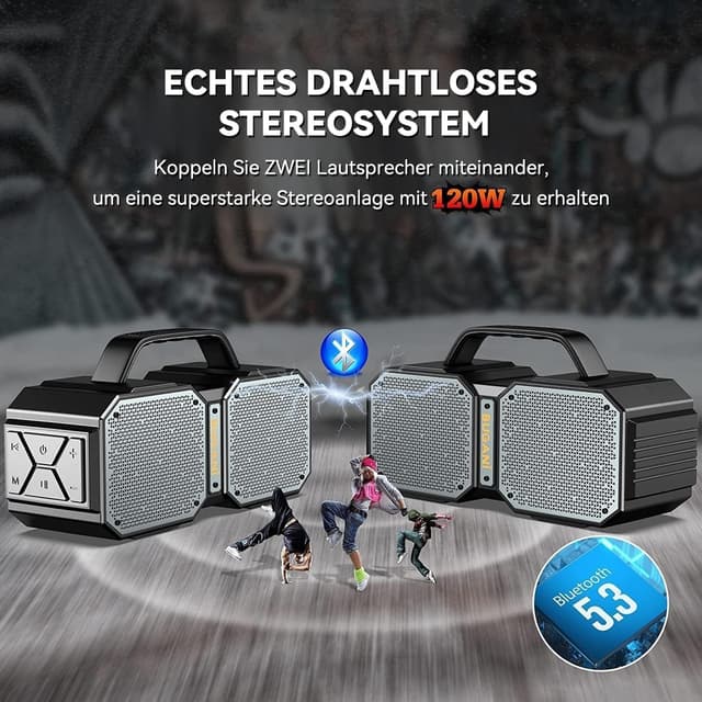 Thumbnail 1 de BUGANI Bluetooth Speaker 60W, 32H playtime 🔊