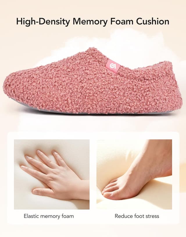 Detalle 2 de VeraCosy fuzzy slippers with memory foam