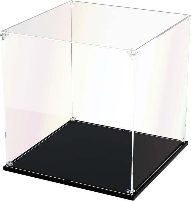 Detalle de DOFOPO große Acryl-Vitrine 35×35×35 cm, quadratisch und staubdicht für Actionfiguren & Sammlerstücke