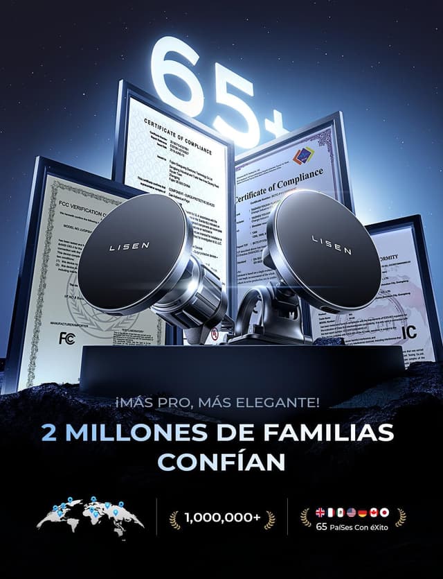 Thumbnail 5 de LISEN 15W Cargador Magsafe Coche 15W