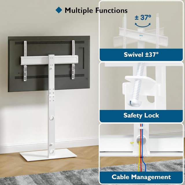 Detalle de BONTEC TV Floor Stand 30–70 inch swivel