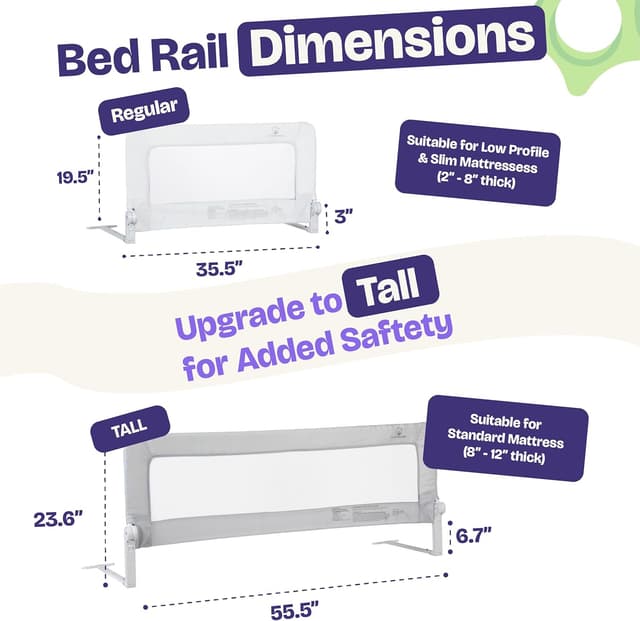 Thumbnail 3 de ComfyBumpy 1-Pack Bed Rail 35.5" for Toddlers