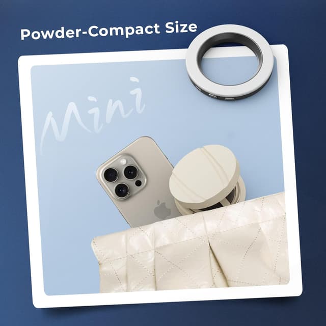 Detalle de SMALLRIG Vibe P30 LED-Ringlicht 440 mAh