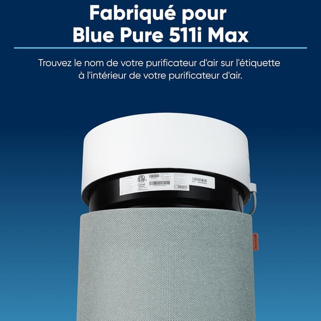 Detalle de Blueair Filtre de rechange F5MAX pour purificateur 511i Max