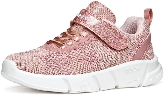 Detalle de Geox Mädchen J Aril Girl BSneaker – leichte Sneaker für bequemes An- und Ausziehen