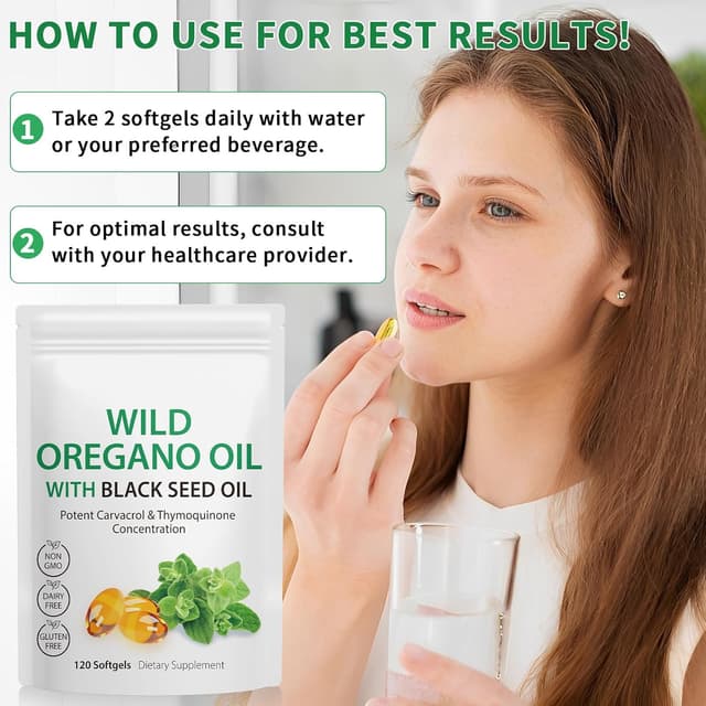 Thumbnail 4 de Oregano Oil 6000mg softgels supplement