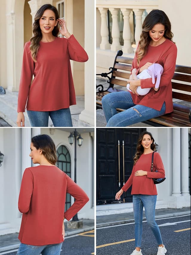 Detalle 2 de Stillshirt-Set 3er Pack mit Reißverschluss