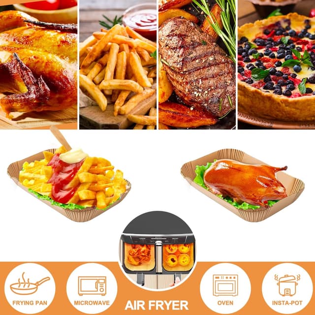 Thumbnail 4 de Air Fryer Liners 22x14x5cm for Ninja AF300UK