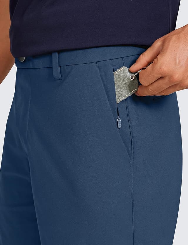 Detalle de Short de golf homme CRZ YOGA extensible, entrejambe 22,9 cm, respirant et infroissable