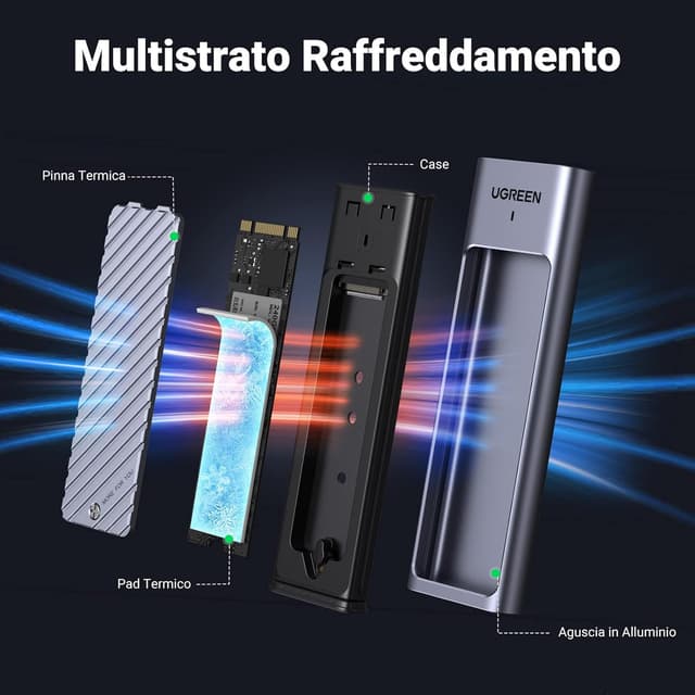 Thumbnail 3 de UGREEN Case NVMe M.2 USB C 3.2 Gen 2