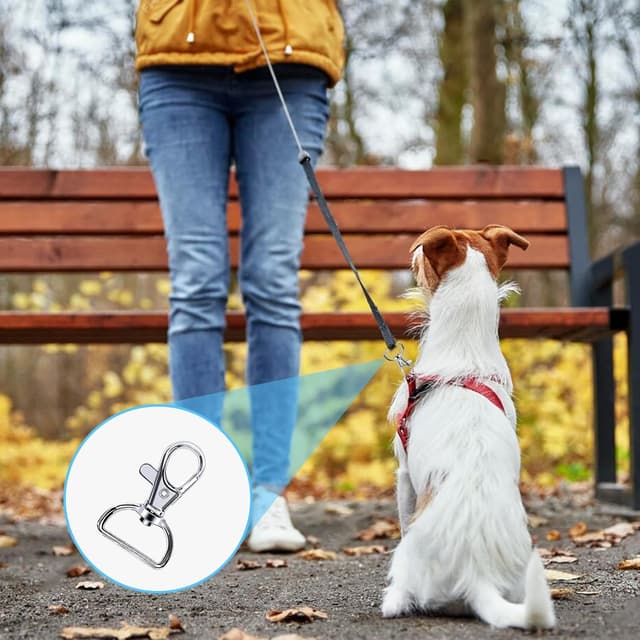 Thumbnail 4 de Melofo 100 Pcs Swivel Clasp Keyrings 3/4 inch