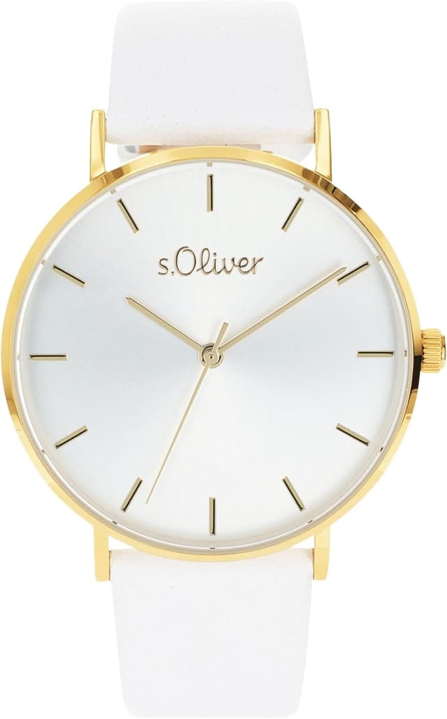 Thumbnail 6 de s.Oliver Damen Armbanduhr Quarzuhr Analog Leder 18,5 cm