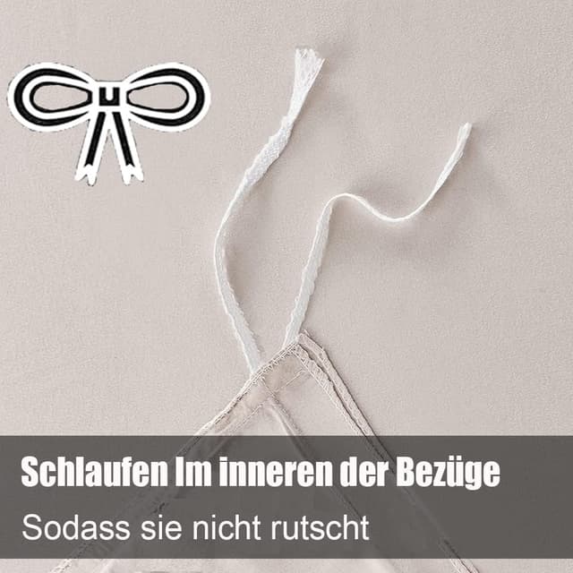 Thumbnail 6 de Soifox Bettwäsche 200x200 Beige (Mikrofaser) – knitterfrei & bügelfrei, 2-teiliges Set inkl. Kissenbezug