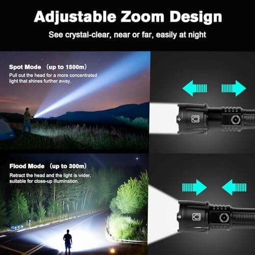 Thumbnail 2 de Carehabi XHP160 Linterna LED recargable 100000 lúmenes 🔦