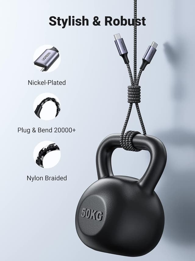 Thumbnail 6 de UGREEN USB C to USB C Charger Cable 60W 1M ⚡