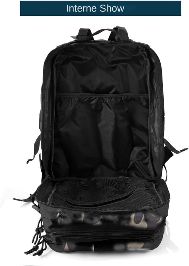 Detalle de GUJOIN 50-Liter wasserdichter Angeln-/Outdoor-Jagdrucksack aus Nylon (taktischer Stil)