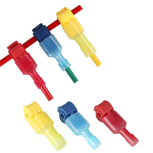 Thumbnail 3 de Ruidee 200 Pcs T-Tap Connectors Red Blue Yellow