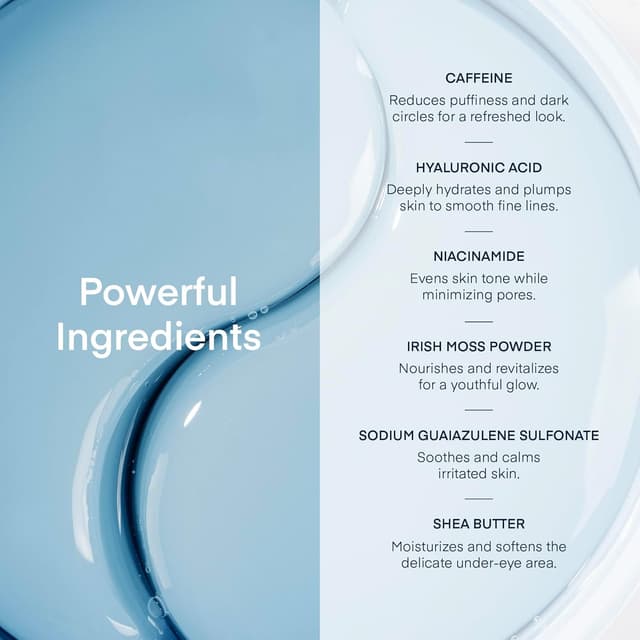 Thumbnail 6 de TEREZ & HONOR Under Eye Patches with Caffeine, Hyaluronic Acid, Niacinamide – 60 Hydrogel Masks ⚡