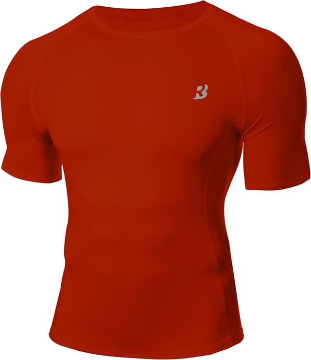 Imagen de Roadbox Men’s Compression Short Sleeve Quick-Dry Base Layer Shirt en OfertitasTOP