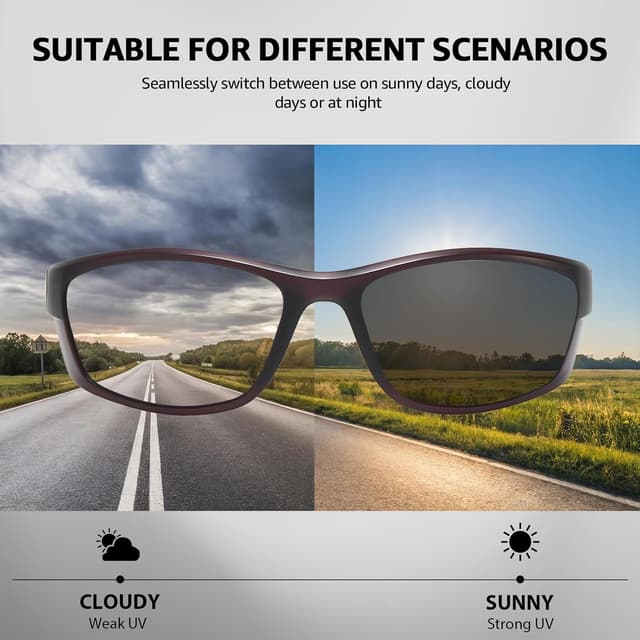 Detalle de Photochromic running sunglasses UV400