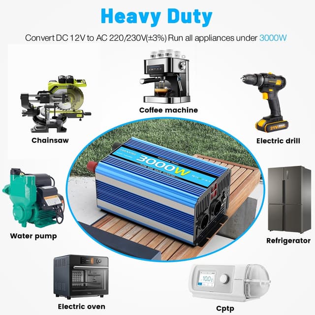 Thumbnail 5 de JARXIOKE Inverter Onda Pura 3000W 12V